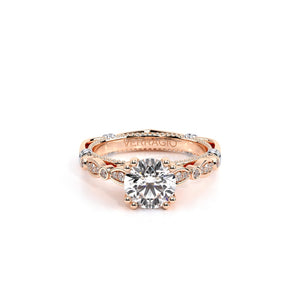 This Verragio vintage inspired engagement ring focuses on the uniqu...