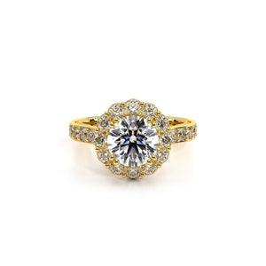 This Verragio ring features an Enchanted Diamond Halo, creating a t...