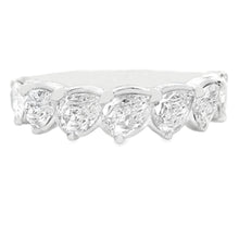 This stunning 14k white gold diamond band by Christopher Designs, f...
