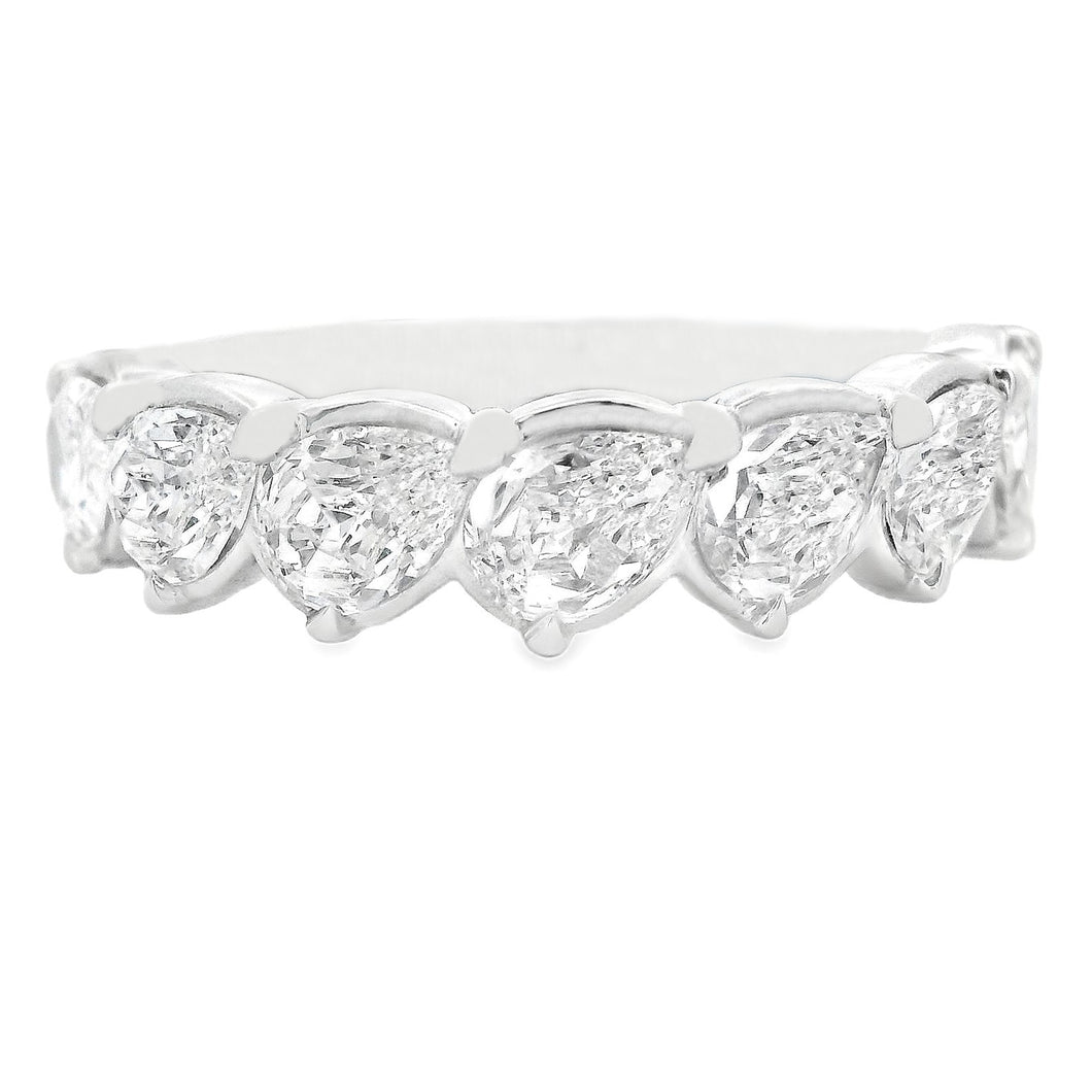 This stunning 14k white gold diamond band by Christopher Designs, f...
