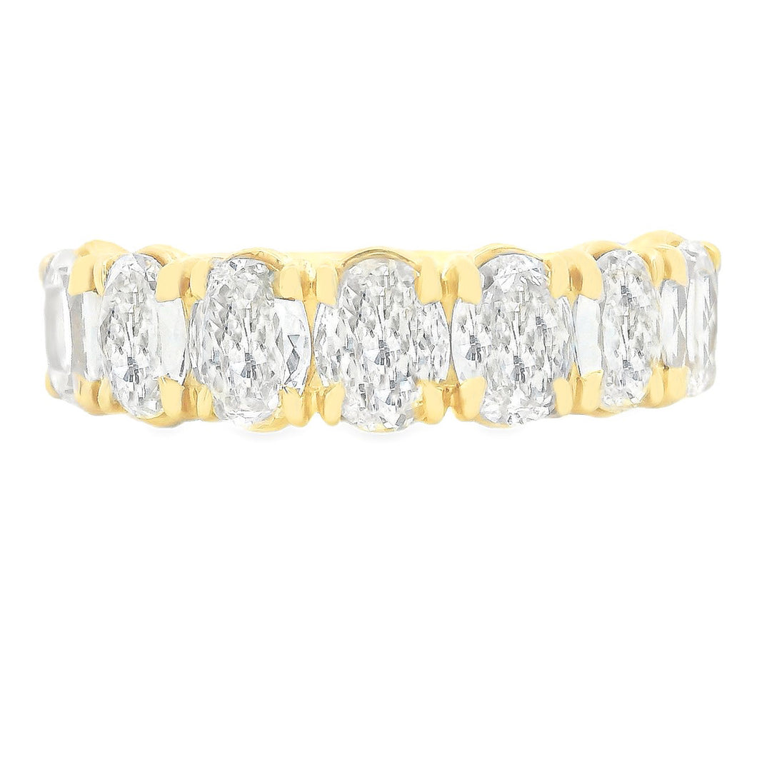 This gorgeous 18k yellow gold diamond band by Christopher Designs f...