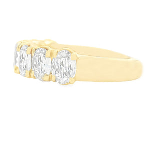 This gorgeous 18k yellow gold diamond band by Christopher Designs f...