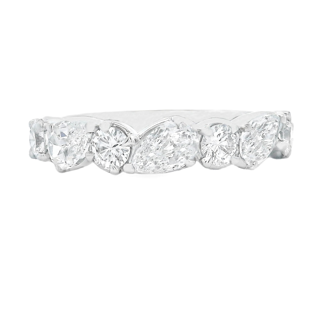 This gorgeous 14k white gold diamond ring by Christopher Designs fe...
