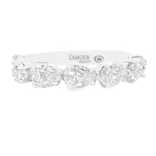 This stunning 14k white gold diamond band by Christopher Designs, f...