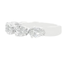This stunning 14k white gold diamond band by Christopher Designs, f...