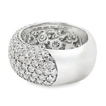 3.66ct 18k White Gold Pave Diamond Ring