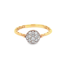 Tacori 18k Rose Gold Diamond Ring. Diamonds total approx. .40ct. 