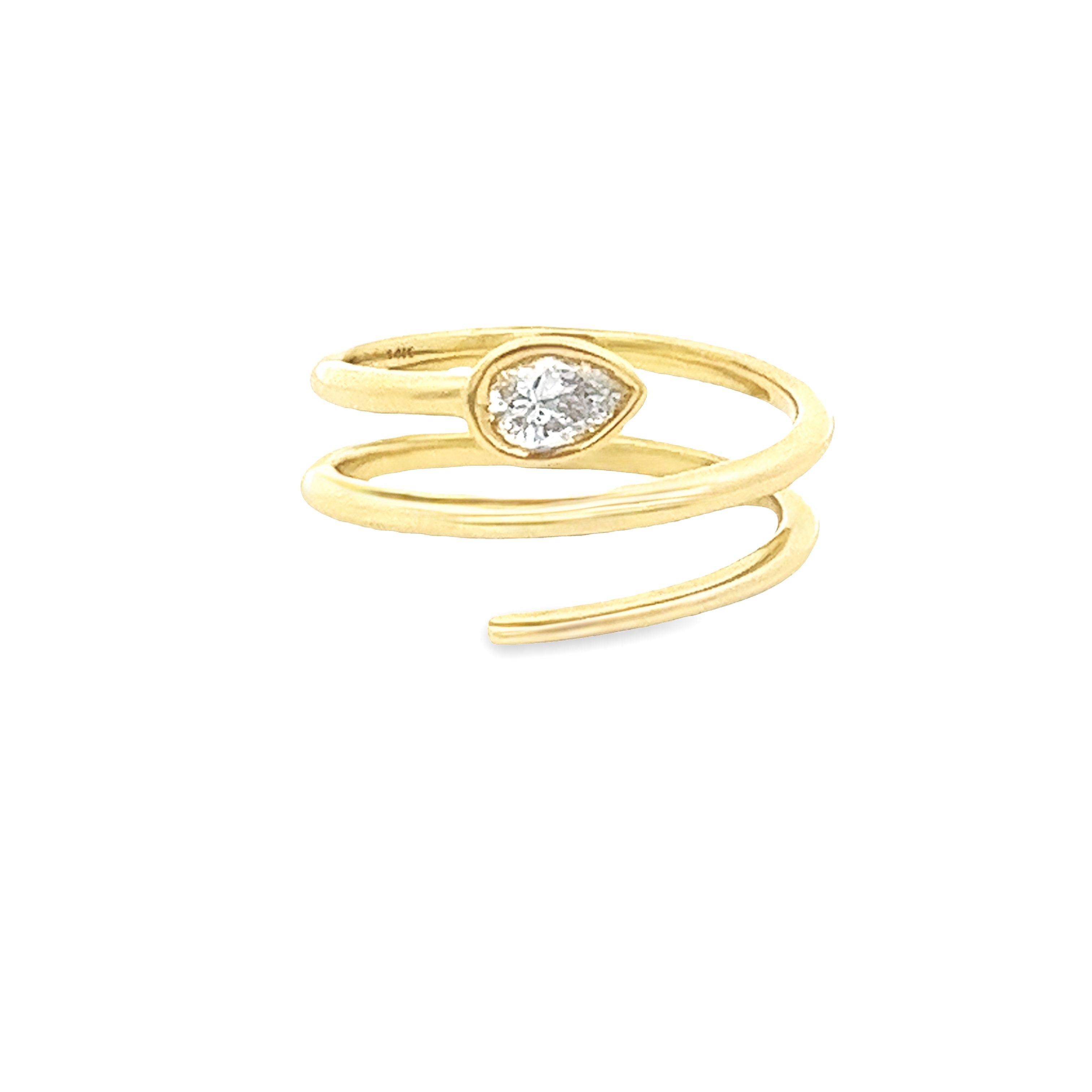 14k gold on sale wrap ring