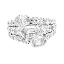 This gorgeous 18k white gold diamond ring by Christopher Designs fe...