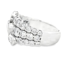 This gorgeous 18k white gold diamond ring by Christopher Designs fe...
