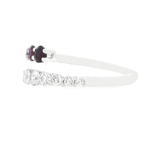 18 White Gold Diamond & Ruby Bypass Ring
