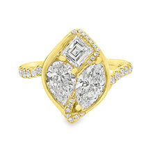 2.13ct 18k Yellow Gold Diamond Ring