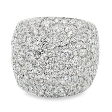 5.89ct 18k White Gold Wide Diamond Ring