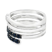 18k White Gold Sapphire and Diamond Ring
