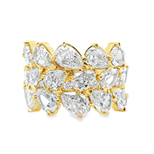 This stunning 18k yellow gold diamond band by Christopher Designs f...