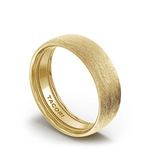 Tacori Classic Rounded in Brushed Finish Mens Wedding Band - 7mm