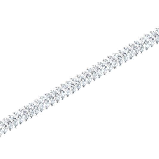 14.76ct 18k White Gold Diamond Bracelet — photo 1 of 2