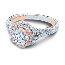 Verragio Split Shank Halo Diamond Engagement Ring