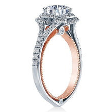 Verragio Halo Split Shank Engagement Ring