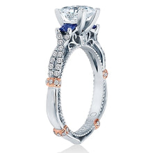 Verragio Diamond and Sapphire Twist Engagement Ring