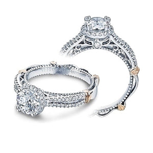 Verragio Halo Split Shank Engagement Ring