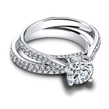 Jeff Cooper Double Row Diamond Engagement ring