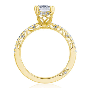 Tacori Solitaire Pave Diamond Engagement Ring