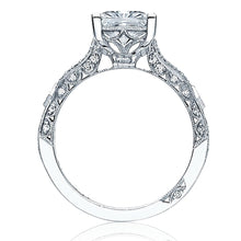 Tacori Pave Ribbon Princess Cut Diamond Engagement Ring