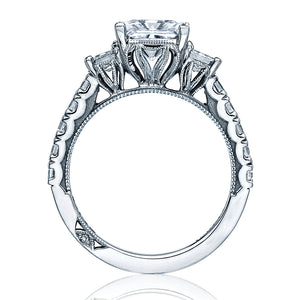 Three Stone Princess Cut Diamond Engagement Ring