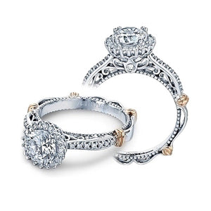 Verragio Halo Pave Diamond Engagement Ring