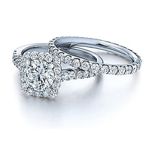 Verragio Round Diamond Engagement Ring with Diamond Halo