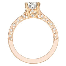 Tacori Criss-Cross Channel-Set & Pave Diamond Engagement Ring