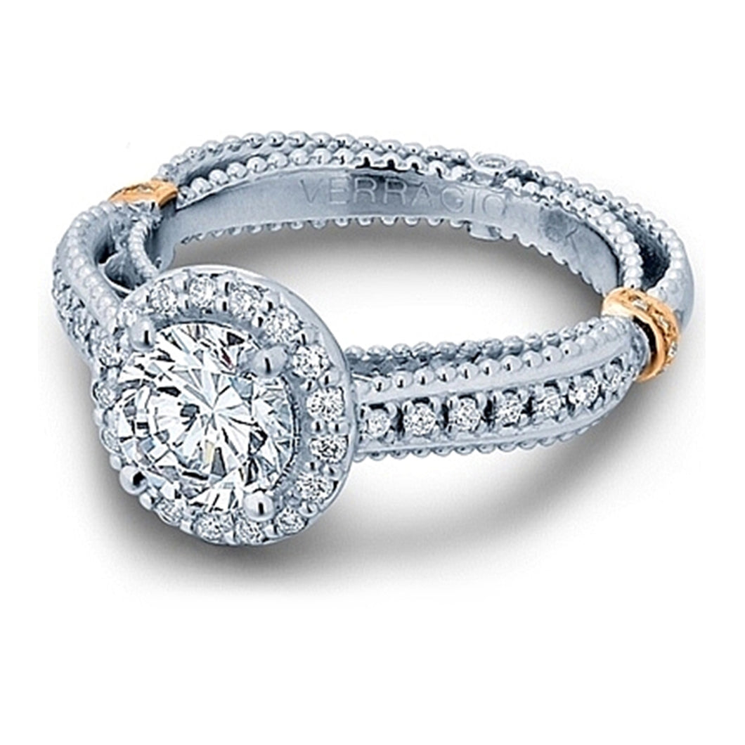 Verragio Pave Halo Diamond Engagement Ring