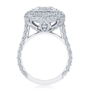 Tacori RoyalT Emerald Cut Diamond Engagement Ring