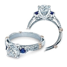 Verragio Diamond and Sapphire Twist Engagement Ring