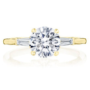 Tacori Baguette Diamond Engagement Ring