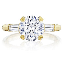 Tacori Halo Engagement Ring w/ Pave Set Diamonds