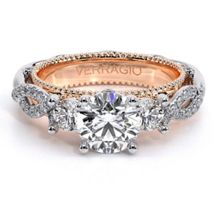 Verragio Three Stone Diamond Engagement Ring
