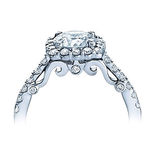 Verragio Round Diamond Engagement Ring with Diamond Halo
