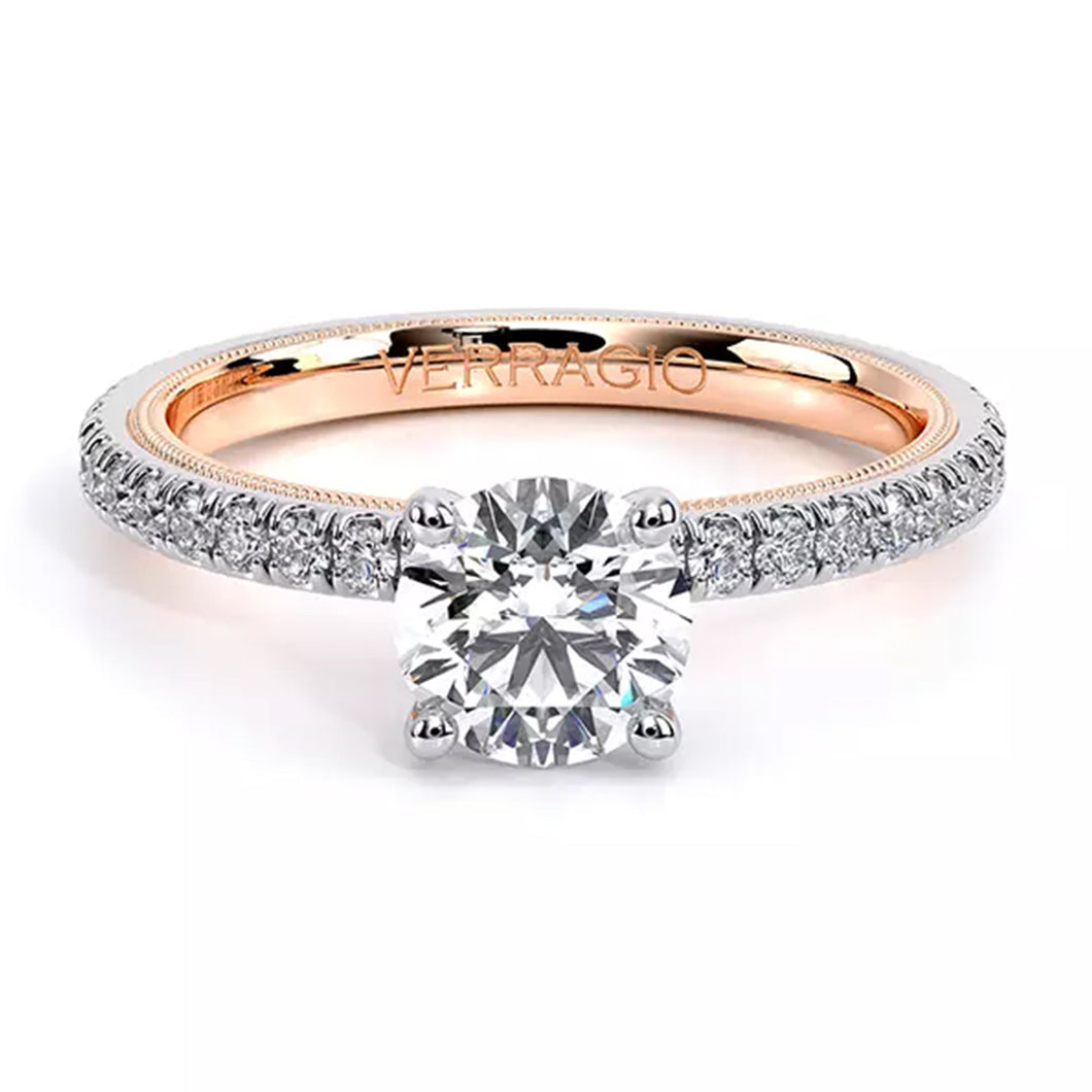 Verragio Two-Tone Pave Diamond Engagement Ring
