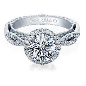 Verragio Halo Twist Engagement Ring