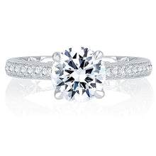 A.Jaffe Pave Diamond Engagement Ring