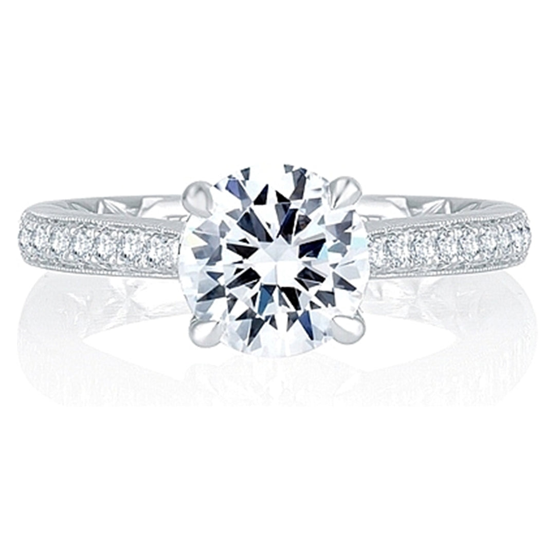 A.Jaffe Pave Diamond Engagement Ring