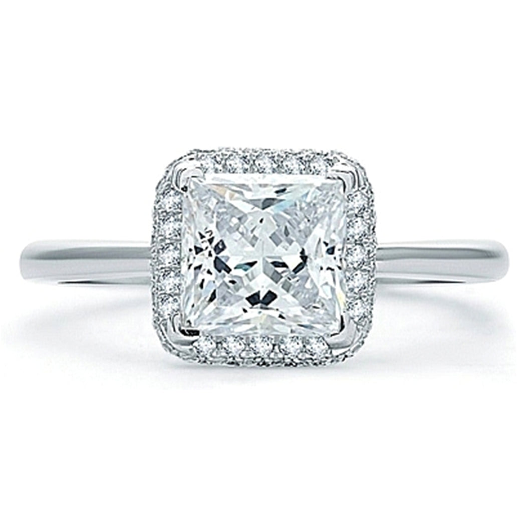 A.Jaffe Pave Diamond Engagement Ring