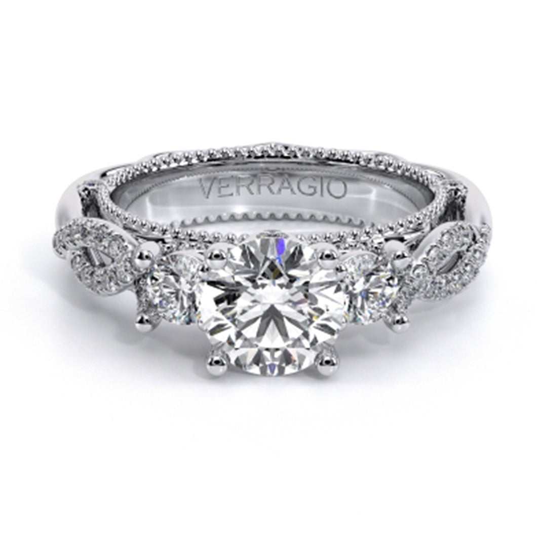 Verragio Three Stone Diamond Engagement Ring