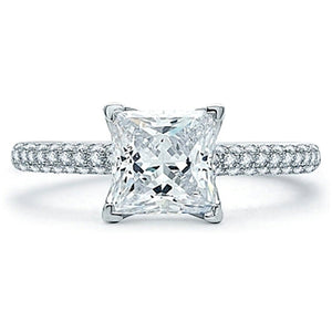A.Jaffe Micro Pave Diamond Engagement Ring