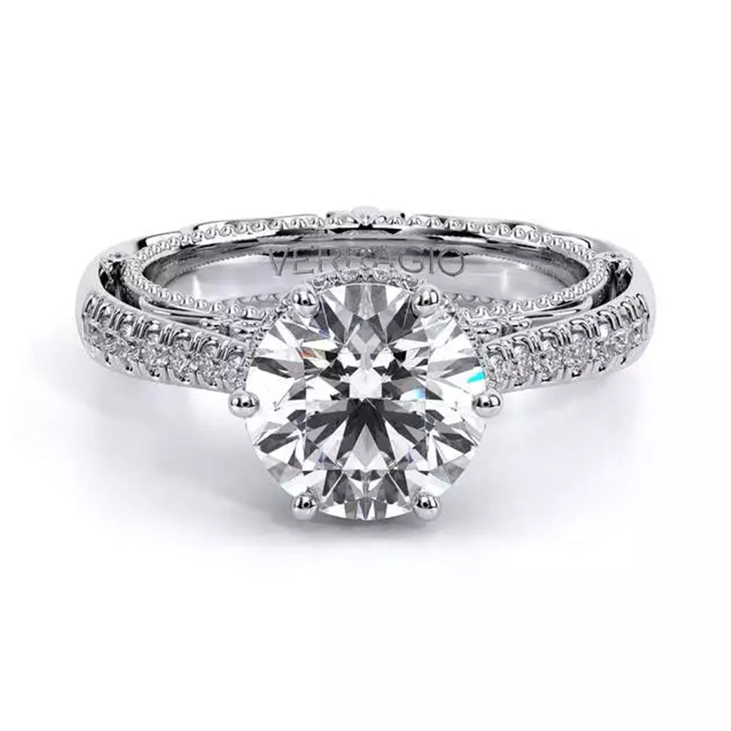 Verragio Halo Pave Diamond Engagement Ring