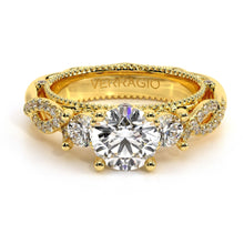 Verragio Three Stone Diamond Engagement Ring