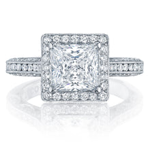Tacori Pave Halo Diamond Engagement Ring
