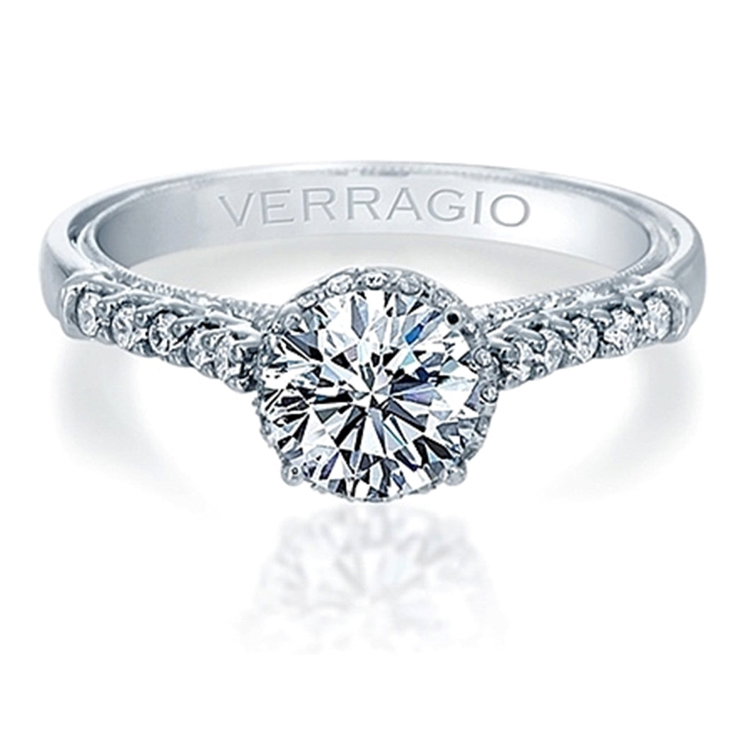 Verragio Pave Halo Diamond Engagement Ring